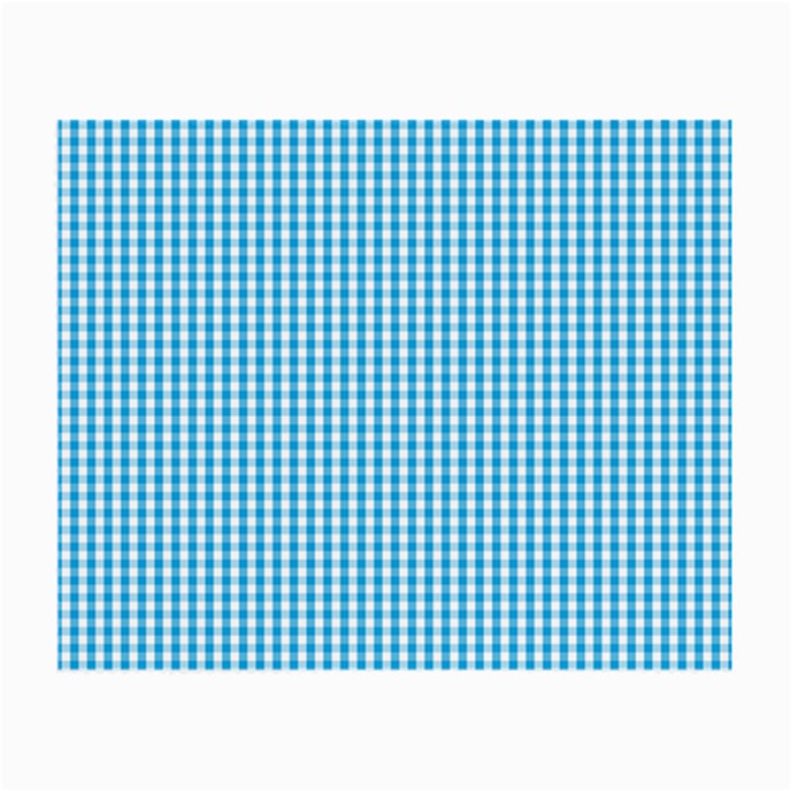 Oktoberfest Bavarian Blue and White Gingham Check Small Glasses Cloth