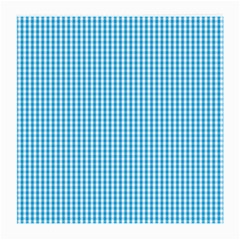 Oktoberfest Bavarian Blue And White Gingham Check Medium Glasses Cloth by PodArtist