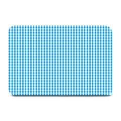 Oktoberfest Bavarian Blue And White Gingham Check Plate Mats by PodArtist