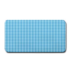 Oktoberfest Bavarian Blue And White Gingham Check Medium Bar Mats by PodArtist