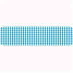 Oktoberfest Bavarian Blue and White Gingham Check Large Bar Mats 32 x8.5  Bar Mat