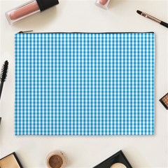 Oktoberfest Bavarian Blue And White Gingham Check Cosmetic Bag (xl) by PodArtist