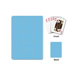 Oktoberfest Bavarian Blue and White Gingham Check Playing Cards (Mini) Back