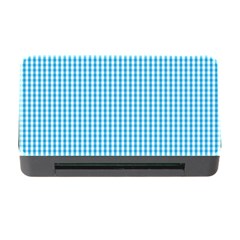 Oktoberfest Bavarian Blue And White Gingham Check Memory Card Reader With Cf by PodArtist