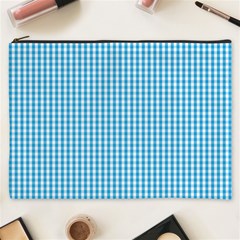 Oktoberfest Bavarian Blue And White Gingham Check Cosmetic Bag (xxxl) by PodArtist