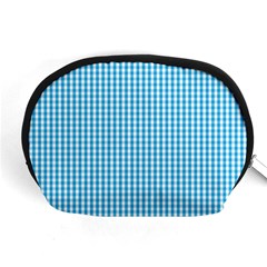 Oktoberfest Bavarian Blue And White Gingham Check Accessory Pouch (medium) by PodArtist