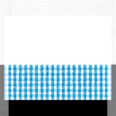 Oktoberfest Bavarian Blue And White Large Gingham Check Rectangular Jigsaw Puzzl by PodArtist