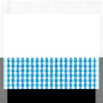 Oktoberfest Bavarian Blue and White Large Gingham Check Rectangular Jigsaw Puzzl Front