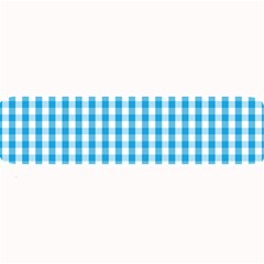 Oktoberfest Bavarian Blue And White Large Gingham Check Large Bar Mats by PodArtist