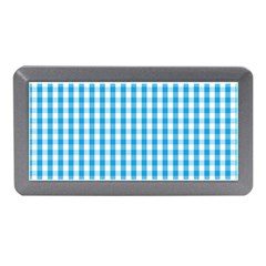 Oktoberfest Bavarian Blue And White Large Gingham Check Memory Card Reader (mini) by PodArtist