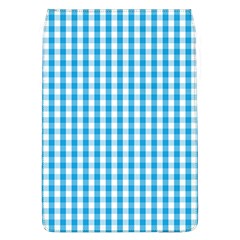 Oktoberfest Bavarian Blue And White Large Gingham Check Removable Flap Cover (l) by PodArtist