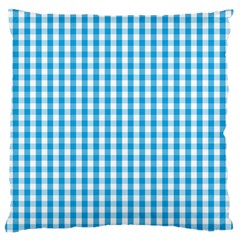 Oktoberfest Bavarian Blue And White Large Gingham Check Standard Flano Cushion Case (one Side) by PodArtist