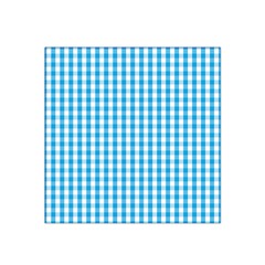 Oktoberfest Bavarian Blue And White Large Gingham Check Satin Bandana Scarf by PodArtist