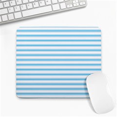 Oktoberfest Bavarian Blue And White Large Mattress Ticking Stripes Large Mousepads by PodArtist