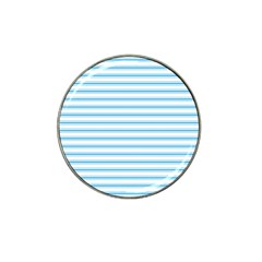 Oktoberfest Bavarian Blue And White Large Mattress Ticking Stripes Hat Clip Ball Marker (10 Pack) by PodArtist