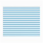 Oktoberfest Bavarian Blue and White Large Mattress Ticking Stripes Small Glasses Cloth Front