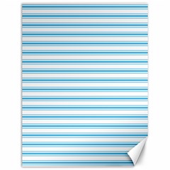 Oktoberfest Bavarian Blue And White Large Mattress Ticking Stripes Canvas 12  X 16  by PodArtist