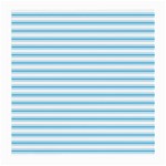 Oktoberfest Bavarian Blue and White Large Mattress Ticking Stripes Medium Glasses Cloth Front