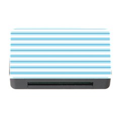 Oktoberfest Bavarian Blue And White Large Mattress Ticking Stripes Memory Card Reader With Cf by PodArtist