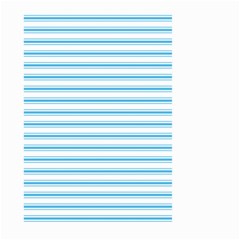 Oktoberfest Bavarian Blue And White Large Mattress Ticking Stripes Large Garden Flag (two Sides) by PodArtist