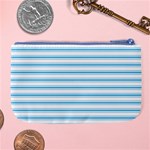 Oktoberfest Bavarian Blue and White Large Mattress Ticking Stripes Large Coin Purse Back