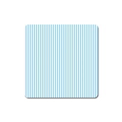 Oktoberfest Bavarian Blue And White Mattress Ticking Square Magnet by PodArtist