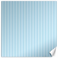 Oktoberfest Bavarian Blue And White Mattress Ticking Canvas 20  X 20  by PodArtist