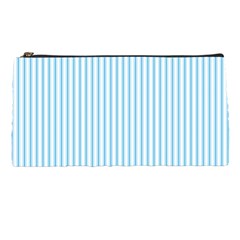 Oktoberfest Bavarian Blue And White Mattress Ticking Pencil Cases by PodArtist