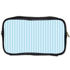 Oktoberfest Bavarian Blue And White Mattress Ticking Toiletries Bag (two Sides) by PodArtist