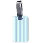 Oktoberfest Bavarian Blue and White Mattress Ticking Luggage Tags (Two Sides) Back