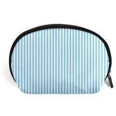 Oktoberfest Bavarian Blue And White Mattress Ticking Accessory Pouch (large) by PodArtist