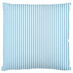 Oktoberfest Bavarian Blue and White Mattress Ticking Large Flano Cushion Case (Two Sides) Front