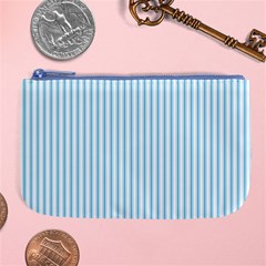 Oktoberfest Bavarian Blue And White Mattress Ticking Large Coin Purse by PodArtist