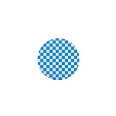 Oktoberfest Bavarian Large Blue And White Checkerboard 1  Mini Magnets by PodArtist