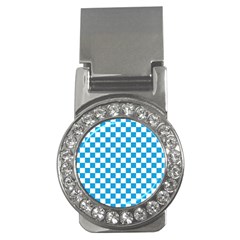 Oktoberfest Bavarian Large Blue And White Checkerboard Money Clips (cz)  by PodArtist