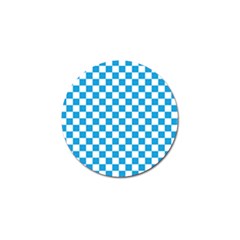 Oktoberfest Bavarian Large Blue And White Checkerboard Golf Ball Marker (4 Pack) by PodArtist