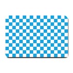 Oktoberfest Bavarian Large Blue and White Checkerboard Small Doormat  24 x16  Door Mat