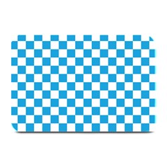 Oktoberfest Bavarian Large Blue And White Checkerboard Plate Mats by PodArtist