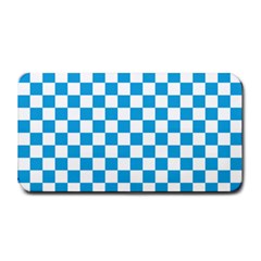 Oktoberfest Bavarian Large Blue And White Checkerboard Medium Bar Mats by PodArtist