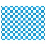 Oktoberfest Bavarian Large Blue and White Checkerboard Double Sided Flano Blanket (Medium)  60 x50  Blanket Front