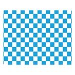 Oktoberfest Bavarian Large Blue and White Checkerboard Double Sided Flano Blanket (Large)  80 x60  Blanket Front