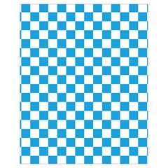 Oktoberfest Bavarian Large Blue And White Checkerboard Drawstring Bag (small) by PodArtist