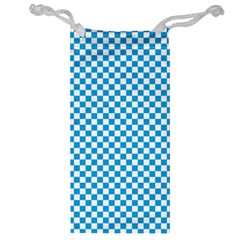 Oktoberfest Bavarian Blue And White Checkerboard Jewelry Bag by PodArtist