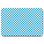 Oktoberfest Bavarian Blue and White Checkerboard Large Doormat  30 x20  Door Mat