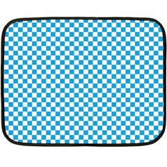 Oktoberfest Bavarian Blue And White Checkerboard Fleece Blanket (mini) by PodArtist