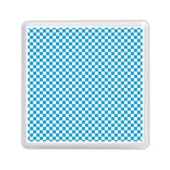 Oktoberfest Bavarian Blue And White Checkerboard Memory Card Reader (square) by PodArtist