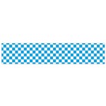 Oktoberfest Bavarian Blue and White Checkerboard Small Flano Scarf Front