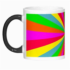 Neon Rainbow Mini Burst Morph Mugs by PodArtist