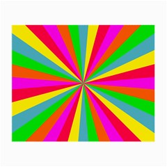 Neon Rainbow Mini Burst Small Glasses Cloth (2-side) by PodArtist