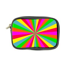 Neon Rainbow Mini Burst Coin Purse by PodArtist